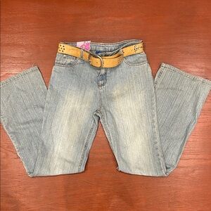 Greendog Denim Jeans with Beige Belt